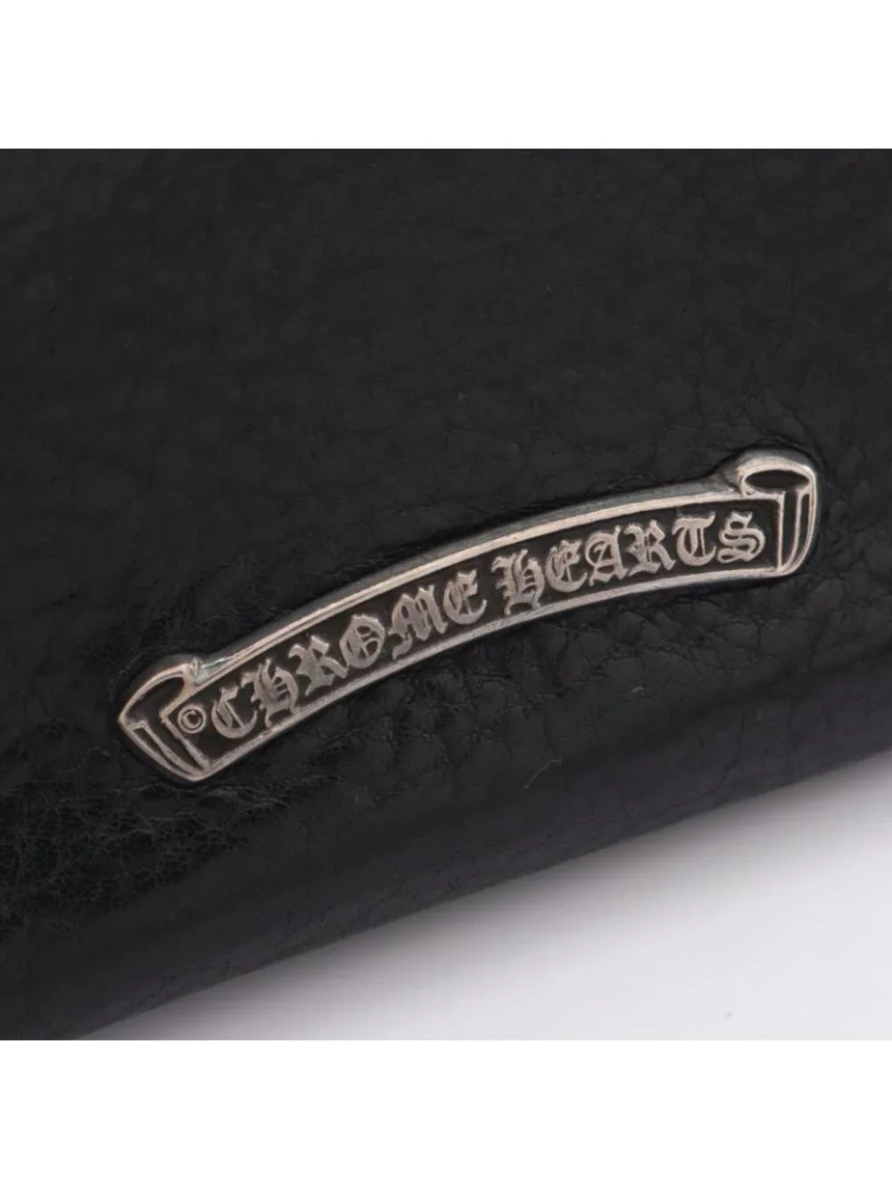Chrome Hearts Coin Purse Single Fold Wallet Leather